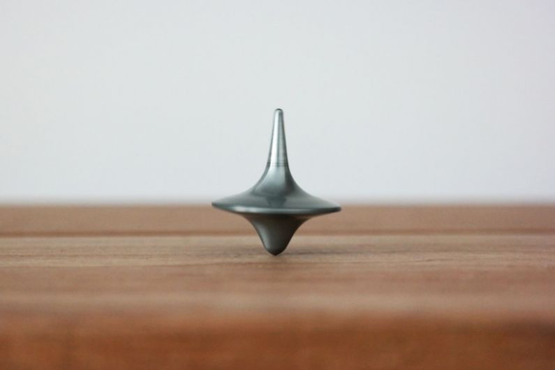 Achieving Balance - gray top