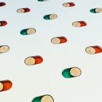 Blockchain Potential - a group of pills floating in the air