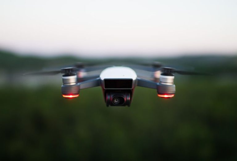 Drones Creative - silver quadcopter