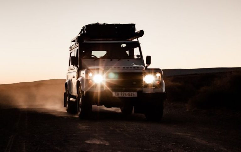 Freelancer Journey - white SUV headlights turned on
