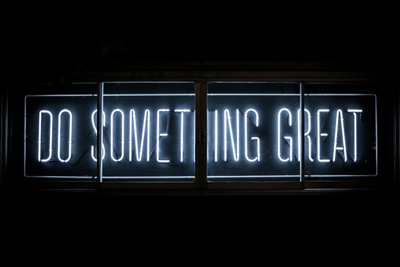 Social Entrepreneurship - Do Something Great neon sign