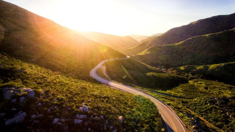 Freelancer Journey - mountain pass during sunrise