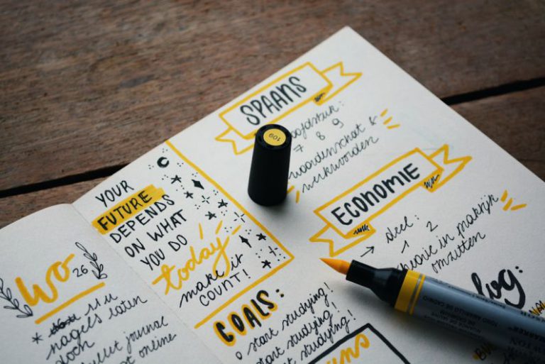 Career Goals - blue marker on white printer paper