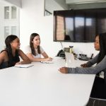 Job Interview - three women sitting at the table