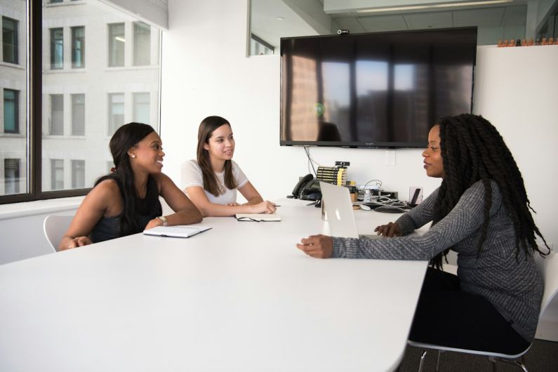 Job Interview - three women sitting at the table