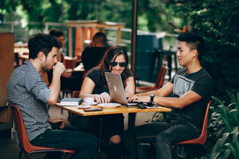 Networking Tips - photo of three person sitting and talking