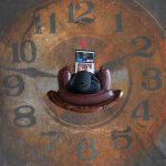 Time Management - brown analog clock